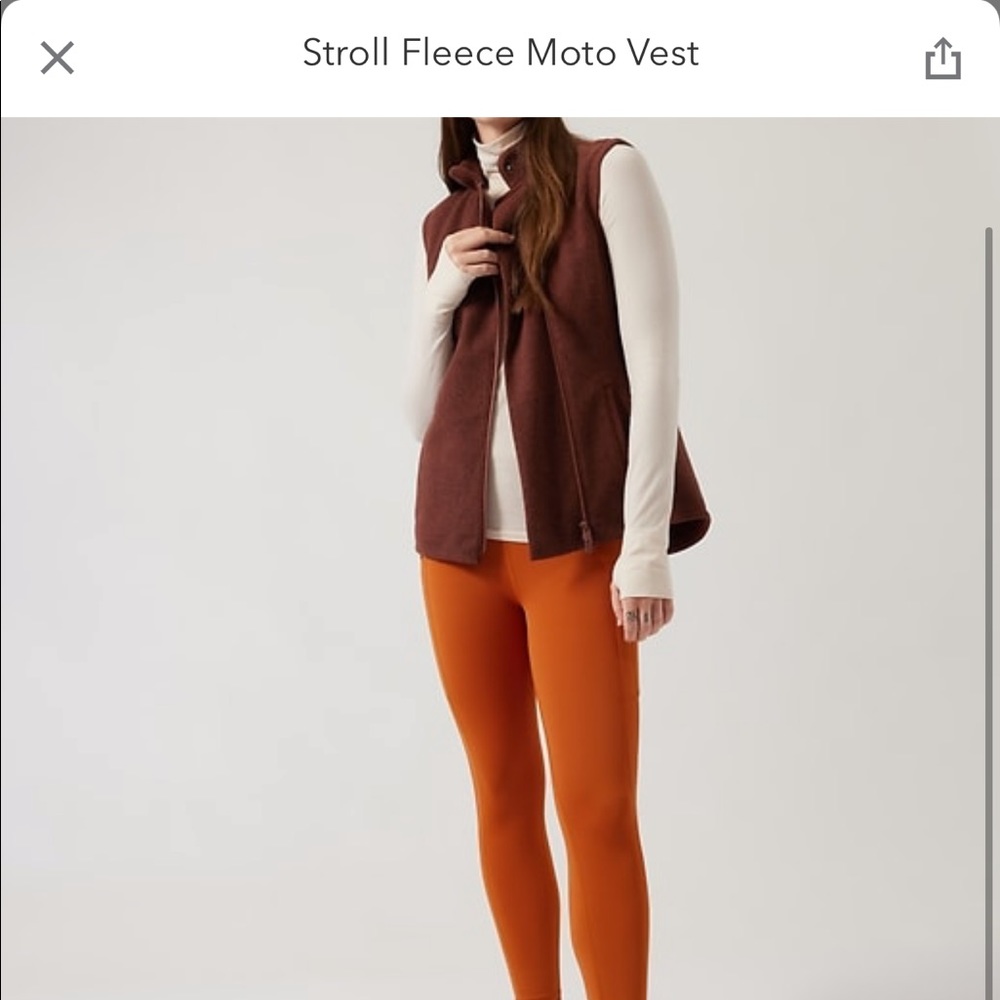 Athleta fleece vest